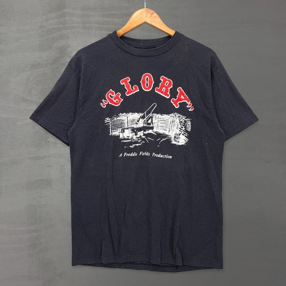Vintage Glory Civil War Movie Promo Shirt Black Freddie Fields Production Large